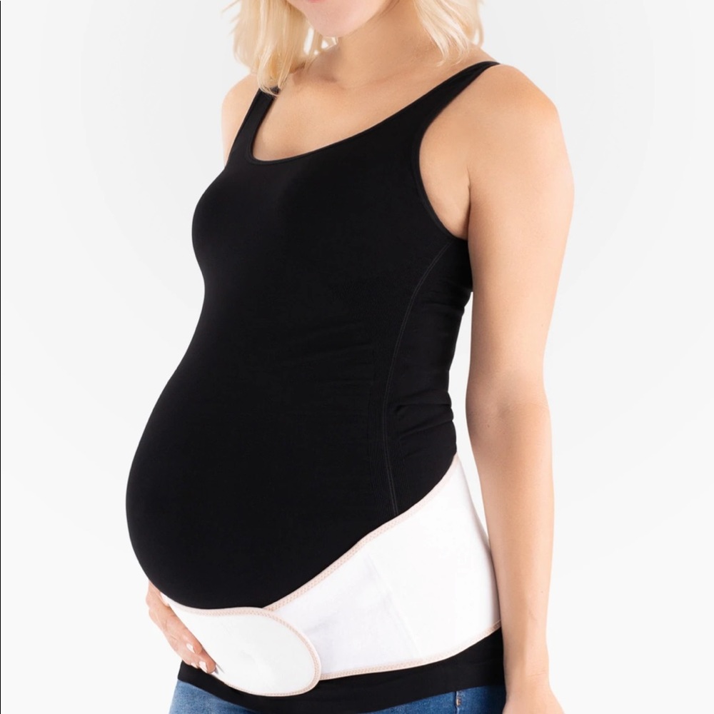 Belly Bandit Upsie Support Belt Size Small White with Ice Pack
